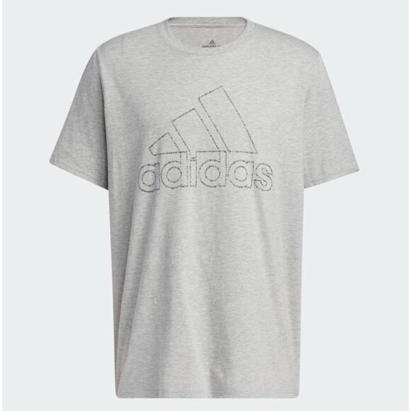 adidas Other - Adidas Badge of Sports Tiny Type Logo Tee T-Shirt Grey Heather Men's 2XL NWT